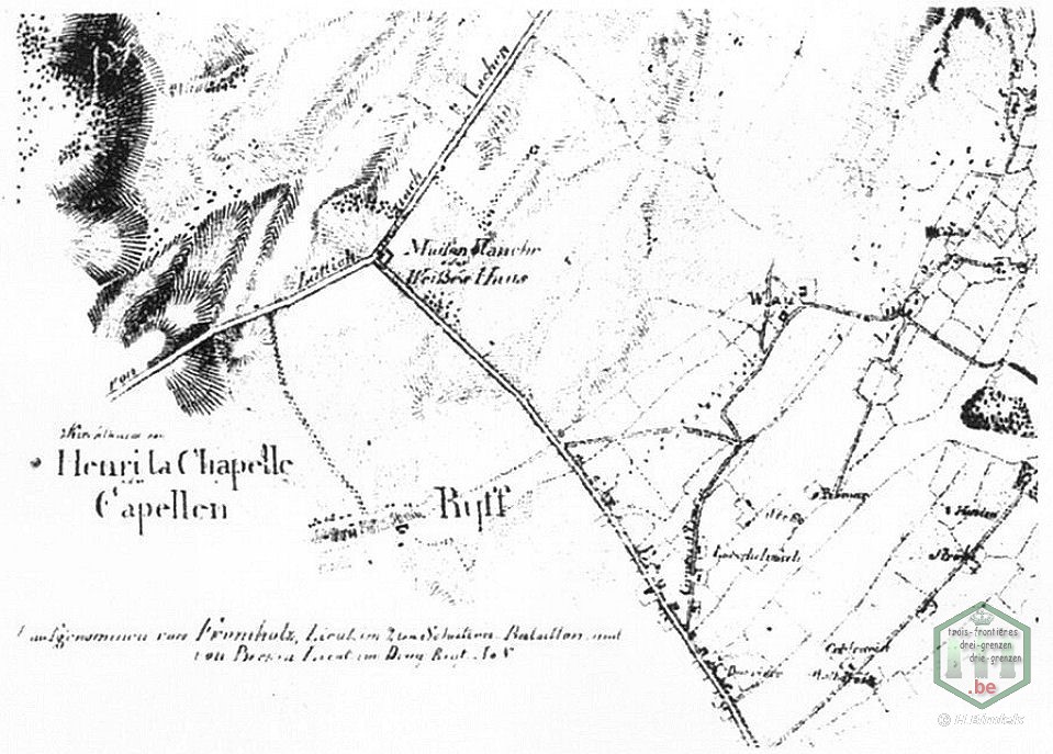 La carte Tranchot de Müffling no 94 ('Moresnet')